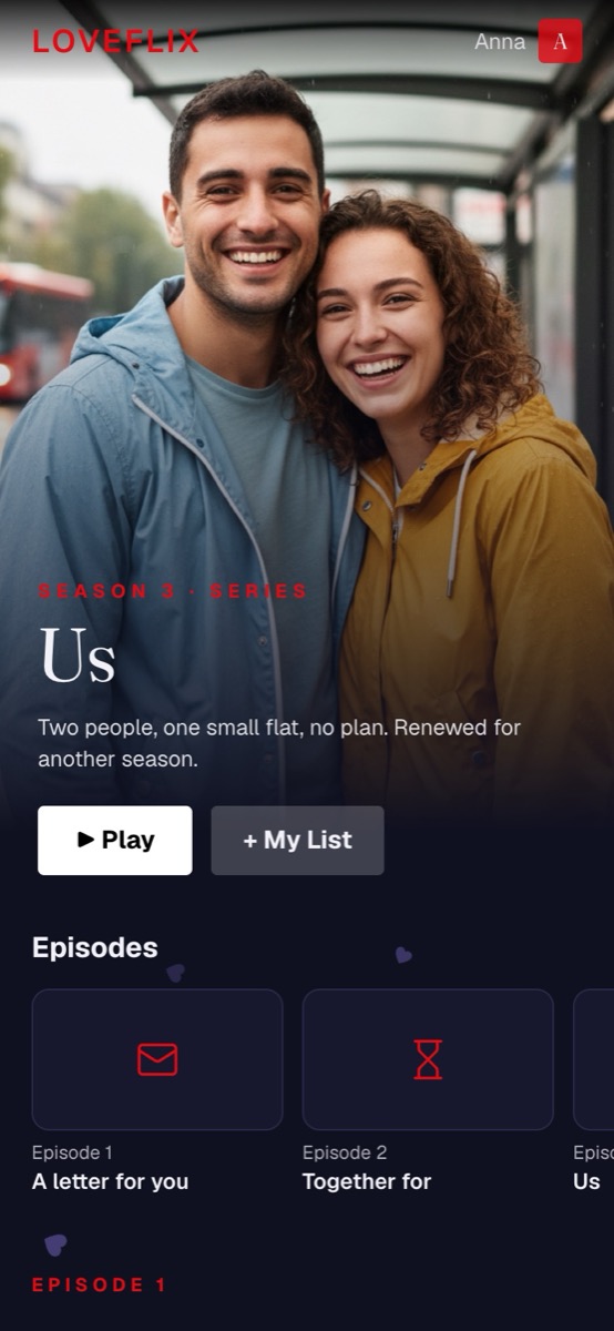 LoveFlix format, real example
